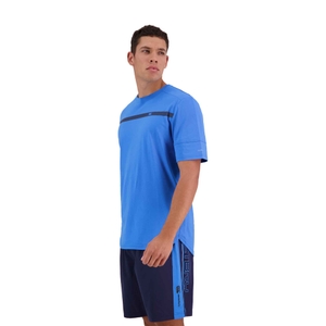Mens Vapodri Formation Short Sleeve T-Shirt in Blue