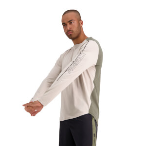 MENS VAPODRI FORMATION LONG SLEEVE T-SHIRT - GREY