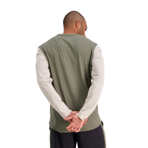 MENS VAPODRI FORMATION LONG SLEEVE T-SHIRT - GREY