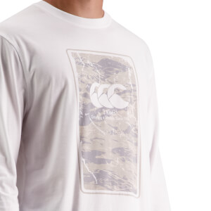 Mens Militia Long Sleeve T-Shirt in White