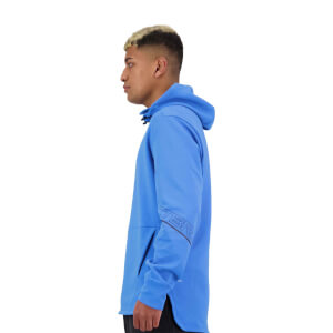 MENS VAPODRI FORMATION OVER HEAD HOODIE - BLUE