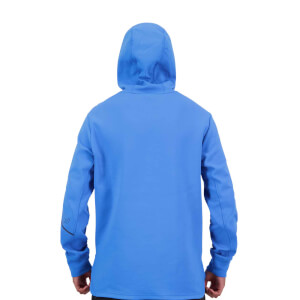 MENS VAPODRI FORMATION OVER HEAD HOODIE - BLUE