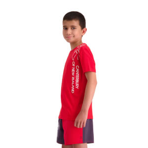 Kids of NZ Print T-Shirt in Red