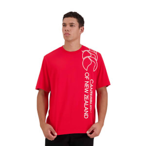 Mens of NZ T-Shirt in Red-XS