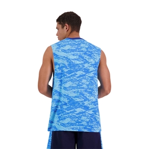 MENS MILITA SINGLET IN BLUE