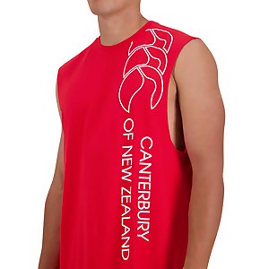 MENS OF NZ SINGLET - RED