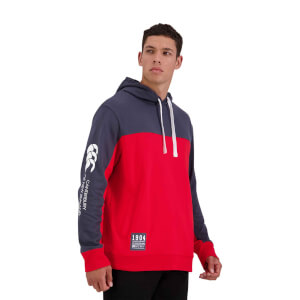 Mens of NZ Over Head Hoodie in Red