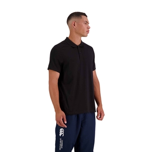 MENS VAPODRI SHORT SLEEVE TEMPO POLO IN BLACK