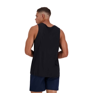 MENS VAPODRI SHORT SLEEVE TEMPO SINGLET - BLACK