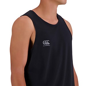 CANTERBURY Men's VAPODRI SHORT SLEEVE TEMPO SINGLET - BLACK