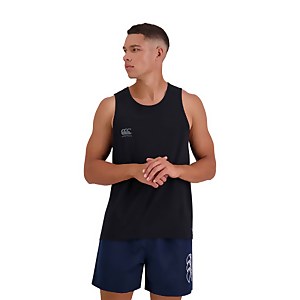 MENS VAPODRI SHORT SLEEVE TEMPO SINGLET - BLACK