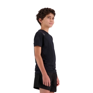 KIDS VAPODRI SHORT SLEEVE TEMPO T-SHIRT - BLACK