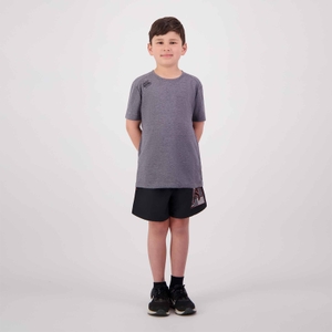 KIDS VAPODRI SHORT SLEEVE TEMPO T-SHIRT IN GREY