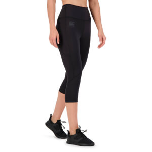 Women's Vapodri 3/4 Tights in Jet Black