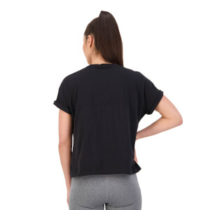 Womens of NZ Crop T-Shirt in Black