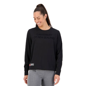 Womens of NZ Long Sleeve T-Shirt in Black-8