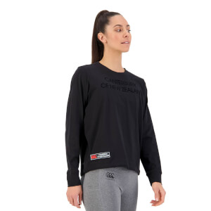 WOMENS OF NZ LONG SLEEVE T-SHIRT - BLACK