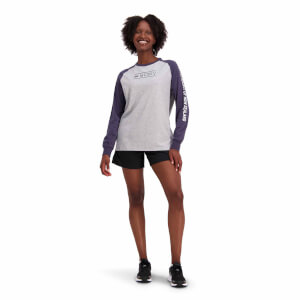 Womens of NZ Long Sleeve Raglan T-Shirt in Grey