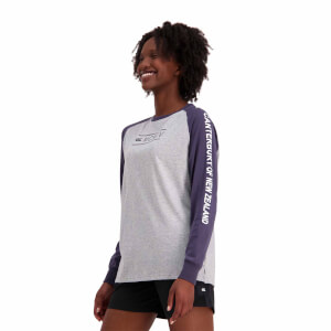 Womens of NZ Long Sleeve Raglan T-Shirt in Grey