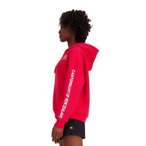 Womens of NZ Over Head Hoodie in Red