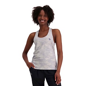 WOMENS MILITIA TWIST BACK SINGLET - GREY - 6
