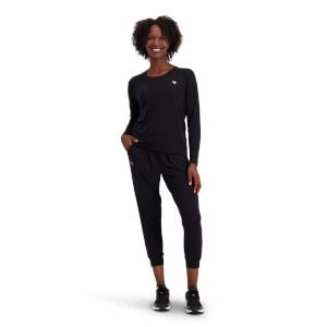 Womens Militia Flow Long Sleeve Top in Black