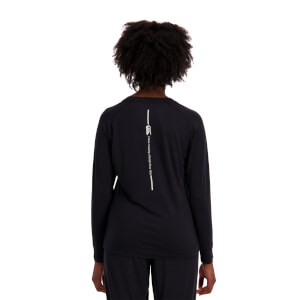 Womens Militia Flow Long Sleeve Top in Black