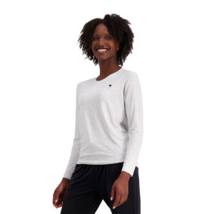 Womens Militia Flow Long Sleeve Top in Grey