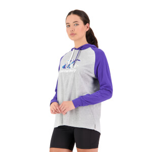 Womens Uglies Long Sleeve Hood T-Shirt in Blue