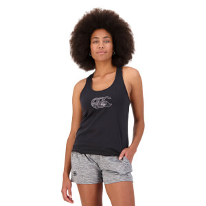 Women's Militia Singlet in Jet Black