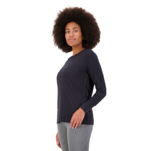 Womens Militia Long Sleeve T-Shirt in Black