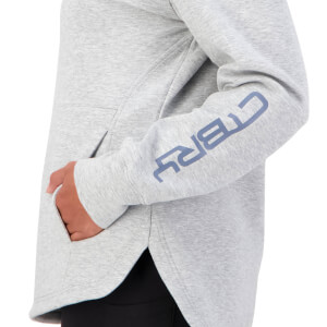 Womens Vapodri Formation Over Head Hoodie in Grey