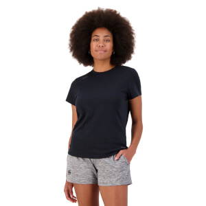 Women's Vapodri Short Sleeve Tempo T-Shirt in Jet Black