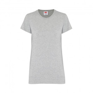 WOMENS CCC SMALL LOGO T-SHIRT - GREY