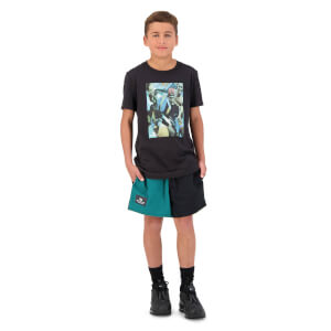 KIDS REVOLT HARLEQUIN SHORT - BLACK