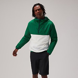 Men's Corbeck Windproof Jacket - Green / Light Grey