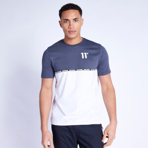 11 Degrees Taped T-Shirt – Anthracite/White