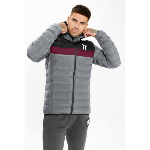 Colour Block Space Jacket - Shadow Grey / Black / Mulled Red