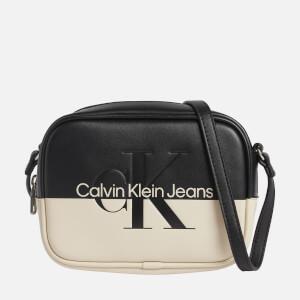 Calvin Klein Jeans Two-Tone Faux Leather Camera Bag
