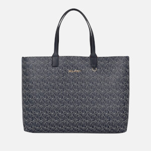 Tommy Hilfiger Iconic Monogram Faux Leather Tote Bag