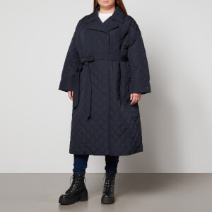 Tommy Hilfiger Curve Sorona Quilted Shell Trench Coat
