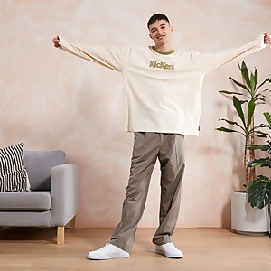 Men Long-sleeved Tee Ecru - S