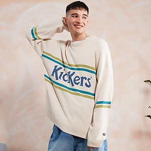 Men's Logo Knit Beige/White
