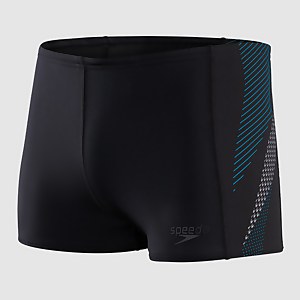 Herren Tech Panel Aquashorts in Schwarz/Blau
