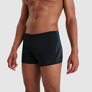 Herren Tech Panel Aquashorts in Schwarz/Blau
