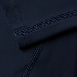 T-shirt rashguard Femme Essential Manches longues bleu marine/blanc