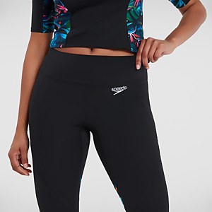 Damen Sports Leggings in Schwarz/Pink