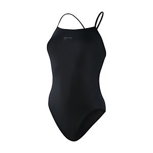 Maillot de bain Femme Endurance+ à bretelles fines Noir