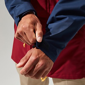 Unisex Tempest 89 Waterproof Jacket - Dark Red / Dark Blue