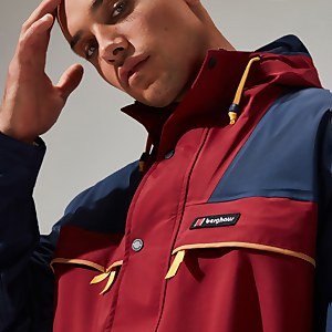Unisex Tempest 89 Waterproof Jacket - Dark Red / Dark Blue